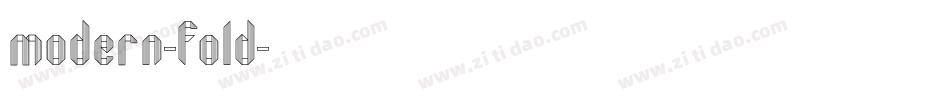 modern-fold字体转换