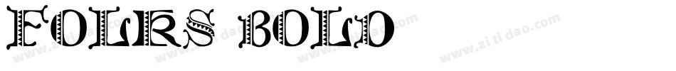 Folks-Bold字体转换