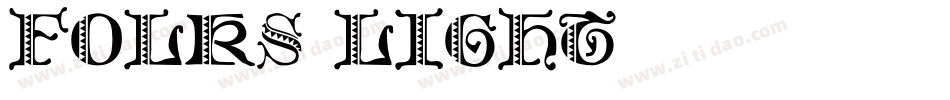 Folks-Light字体转换