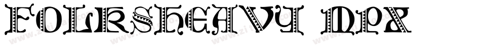 FolksHeavy-mPX9字体转换