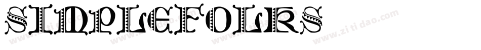 SimpleFolks字体转换