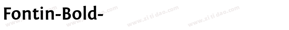 Fontin-Bold字体转换