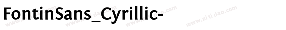 FontinSans_Cyrillic字体转换