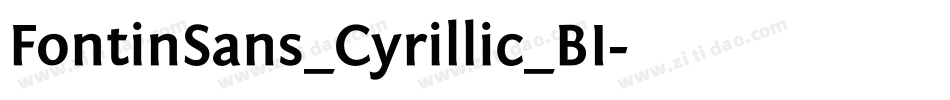 FontinSans_Cyrillic_BI字体转换