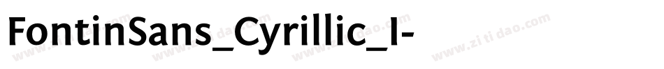 FontinSans_Cyrillic_I字体转换