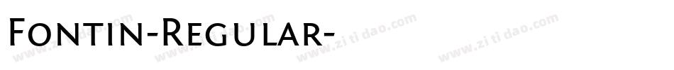 Fontin-Regular字体转换