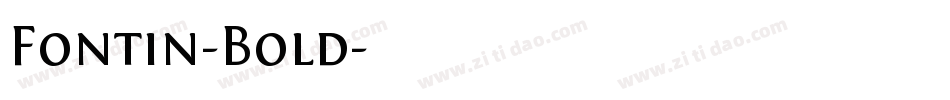 Fontin-Bold字体转换