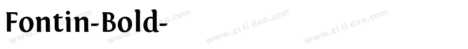 Fontin-Bold字体转换
