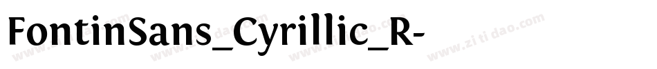 FontinSans_Cyrillic_R字体转换