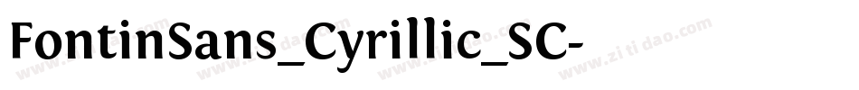 FontinSans_Cyrillic_SC字体转换