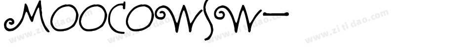 MOOCOWSW字体转换