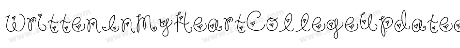 WrittenInMyHeartCollegeUpdated-LqBZ字体转换