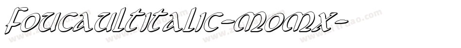 FoucaultItalic-MoMx字体转换