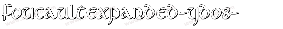FoucaultExpanded-YDo8字体转换