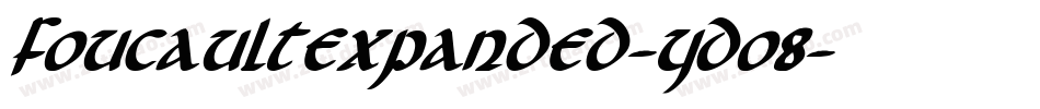 FoucaultExpanded-YDo8字体转换