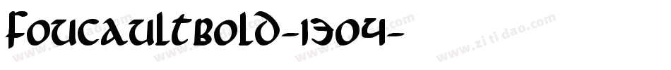 FoucaultBold-1304字体转换