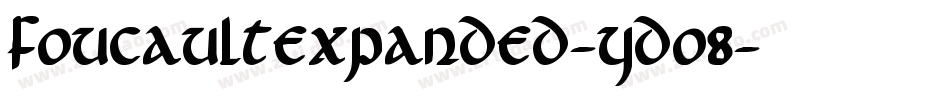 FoucaultExpanded-YDo8字体转换