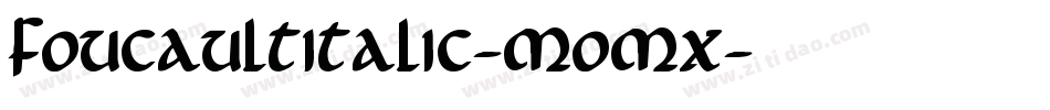 FoucaultItalic-MoMx字体转换