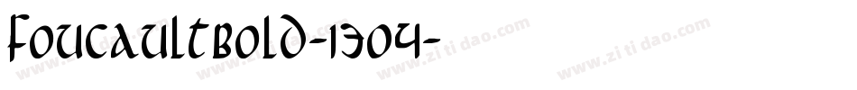 FoucaultBold-1304字体转换