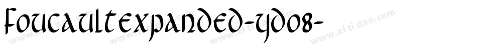 FoucaultExpanded-YDo8字体转换
