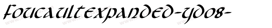 FoucaultExpanded-YDo8字体转换