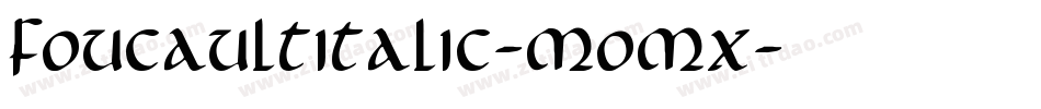 FoucaultItalic-MoMx字体转换