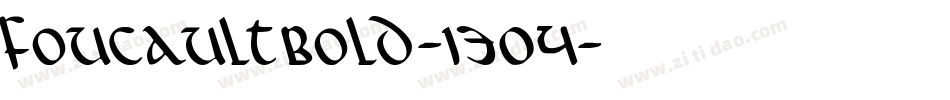 FoucaultBold-1304字体转换