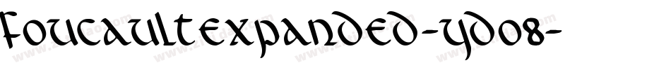 FoucaultExpanded-YDo8字体转换