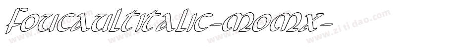 FoucaultItalic-MoMx字体转换