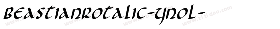 BeastianRotalic-YnOL字体转换