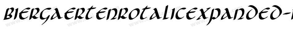 BiergaertenRotalicExpanded-1OB2字体转换
