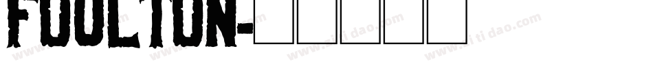 Foulton字体转换