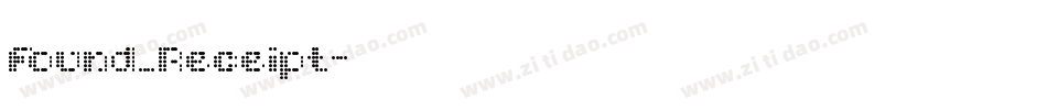 Found_Receipt字体转换