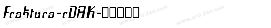 Fraktura-rDAK字体转换