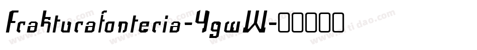 Frakturafonteria-4gwW字体转换