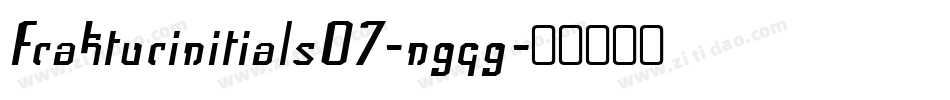 Frakturinitials07-ngqg字体转换