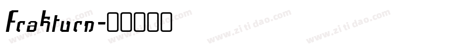 Frakturn字体转换