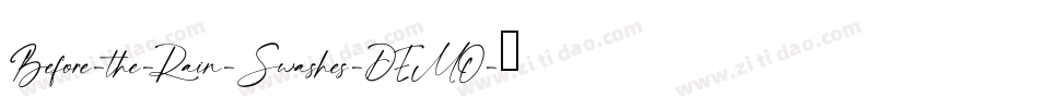 Before-the-Rain-Swashes-DEMO字体转换