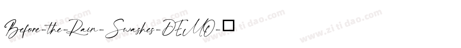 Before-the-Rain-Swashes-DEMO字体转换