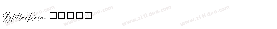 BlittarRain字体转换