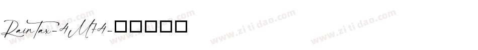 RainTax-4M74字体转换