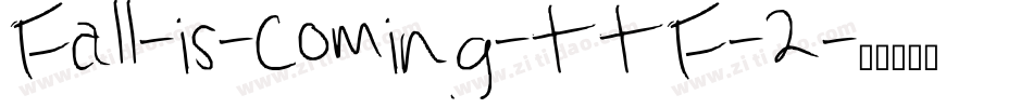 Fall-is-Coming-TTF-2字体转换