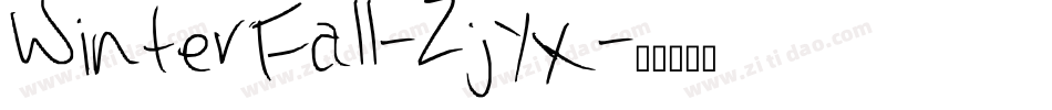 WinterFall-Zjyx字体转换