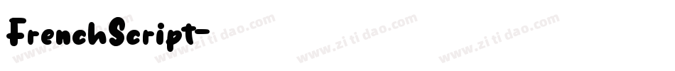 FrenchScript字体转换