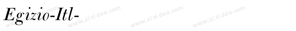 Egizio-Itl字体转换