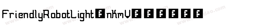 FriendlyRobotLight-nKmV字体转换