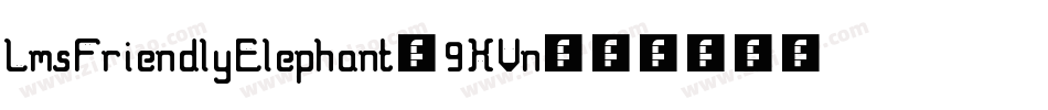 LmsFriendlyElephant-9XVn字体转换