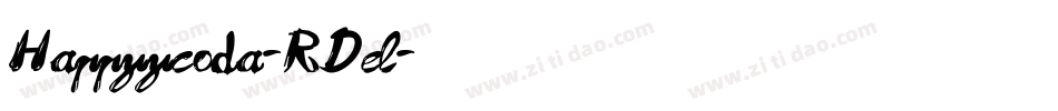 Happyycoda-RDel字体转换