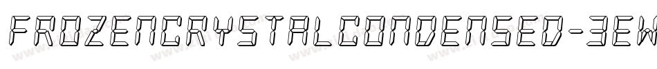 FrozenCrystalCondensed-3EWG字体转换 FrozenCrystalCondensed-3EWG字体转换