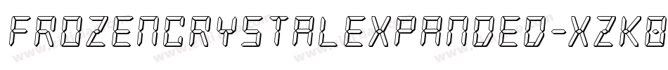 FrozenCrystalExpanded-xzK0字体转换 FrozenCrystalExpanded-xzK0字体转换